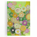 Colorful abstract strokes canvas artwork showcasing vibrant hues of blue, orange, and yellow, perfect for modern home decor or office spaces, adding a contemporary touch.