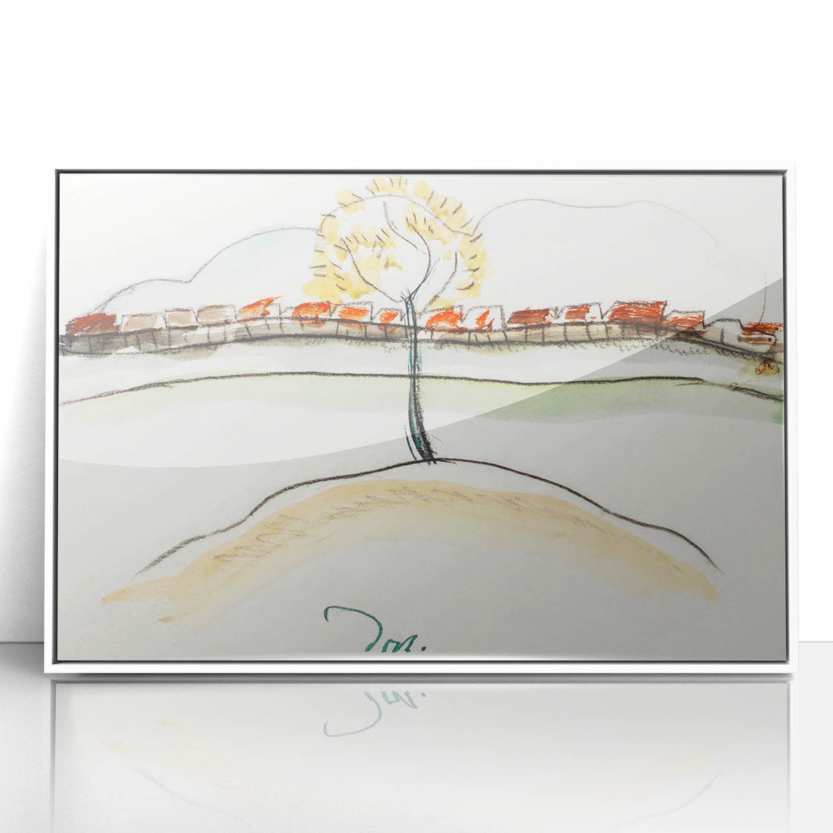 Modern Wall Art – Arthur Dove’s Fall Brook Railroad Landscape