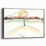 Modern Wall Art – Arthur Dove’s Fall Brook Railroad Landscape