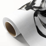 Abstract canvas art featuring vibrant strokes in shades of blue, orange, and yellow, showcasing a modern design ideal for contemporary decor, rolled for easy shipping. Perfect for adding a splash of color to living spaces or offices.