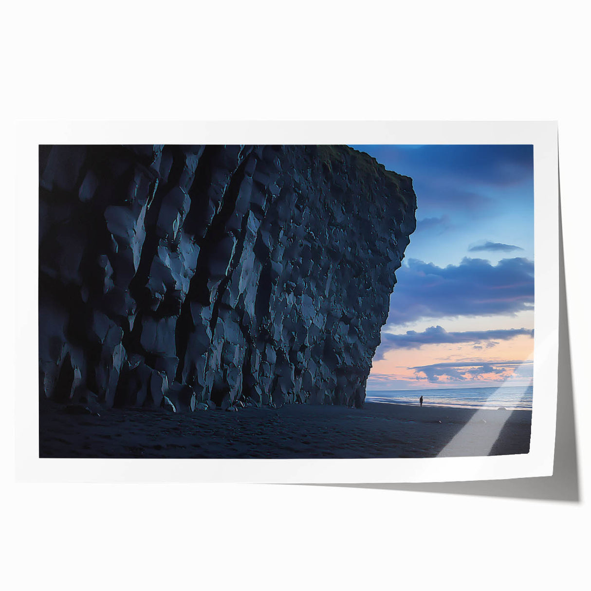 Vibrant rolled canvas print depicting stunning cliffs and landscapes, showcasing intricate details and rich colors, ideal for enhancing any interior decor.