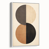 Contemporary Dining Art Pieces - Minimalist Geometric Circles