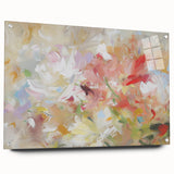 Soft Abstract Floral Living Room Wall Art - Modern Canvas Prints