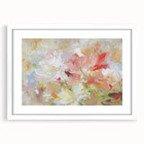 Soft Abstract Floral Living Room Wall Art - Modern Canvas Prints