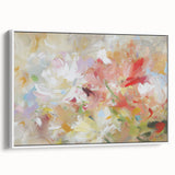 Soft Abstract Floral Living Room Wall Art - Modern Canvas Prints