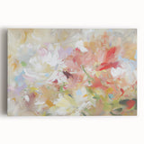 Soft Abstract Floral Living Room Wall Art - Modern Canvas Prints