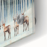 Corporate Wall Decor - Winter Forest & Deer Canvas Print