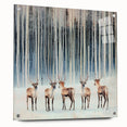Corporate Wall Decor - Winter Forest & Deer Canvas Print