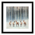 Corporate Wall Decor - Winter Forest & Deer Canvas Print