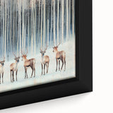 Corporate Wall Decor - Winter Forest & Deer Canvas Print