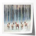 Corporate Wall Decor - Winter Forest & Deer Canvas Print