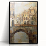 Framed abstract architecture wall art featuring geometric shapes and a sleek black acrylic finish, ideal for modern interior decor. Perfect for elevating living spaces.