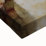 Abstract architectural wall art on stretched canvas, showcasing intricate geometric patterns in vibrant colors, perfect for modern home decor.