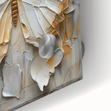 Abstract figurative wall art design displayed on acrylic glass, showcasing vibrant colors and intricate patterns that create a modern aesthetic perfect for interior decor.