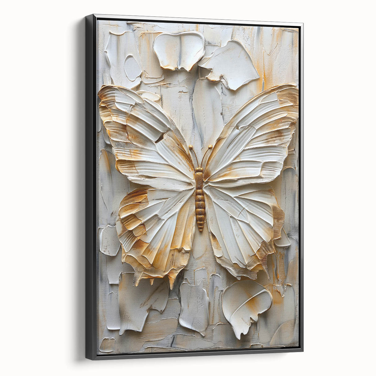 Abstract figurative wall art framed canvas showcasing a black and white design, emphasizing sleek lines and modern aesthetics, ideal for contemporary decor.