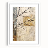 Abstract floral wall art in a white frame with matting, showcasing vibrant colors and intricate patterns, perfect for enhancing home decor aesthetics.