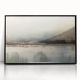 Framed abstract landscape wall art featuring vivid colors and acrylic finish, showcasing a modern design with a black frame, perfect for contemporary decor.