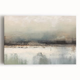 Abstract landscape wall art on stretched canvas, showcasing vibrant colors and fluid designs. Perfect for modern home decor, adding a touch of creativity to any space.