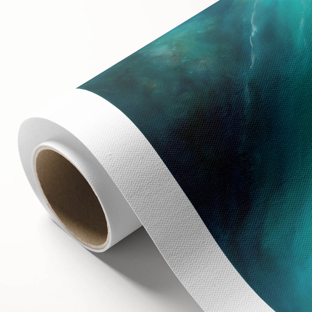 Colorful Abstract Wall Art – Coastal Drift in Turquoise & Sand