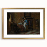 Baroque Interior Scene with Figures - Historical Art Prints