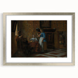 Baroque Interior Scene with Figures - Historical Art Prints