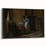 Baroque Interior Scene with Figures - Historical Art Prints