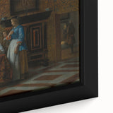 Baroque Interior Scene with Figures - Historical Art Prints
