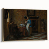 Baroque Interior Scene with Figures - Historical Art Prints