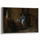 Baroque Interior Scene with Figures - Historical Art Prints