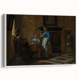 Baroque Interior Scene with Figures - Historical Art Prints
