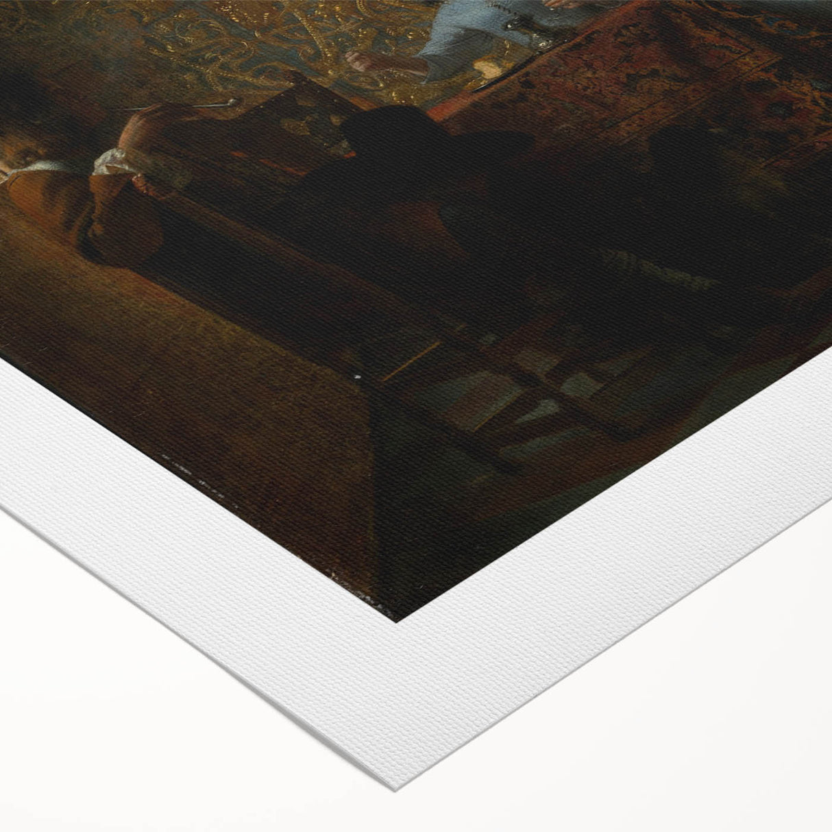 Baroque Interior Scene with Figures - Historical Art Prints
