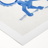 Expressionist Animal Study – Great Dane Abstract Blue Canvas Print