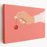 Large canvas print featuring an assortment of vibrant fruits, ideal for kitchen wall art.