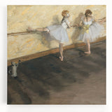 Edgar Degas' Dancers Practicing at the Barre - Impressionist Ballet Art