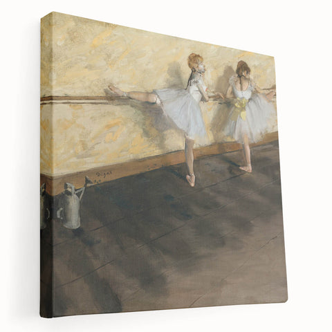 Edgar Degas' Dancers Practicing at the Barre - Impressionist Ballet Art