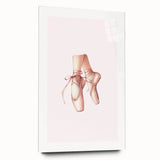 Ballet Pointe Shoes Kids Room Print - Girls Bedroom Wall Art