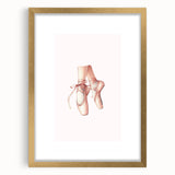 Ballet Pointe Shoes Kids Room Print - Girls Bedroom Wall Art