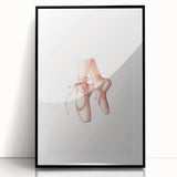 Ballet Pointe Shoes Kids Room Print - Girls Bedroom Wall Art