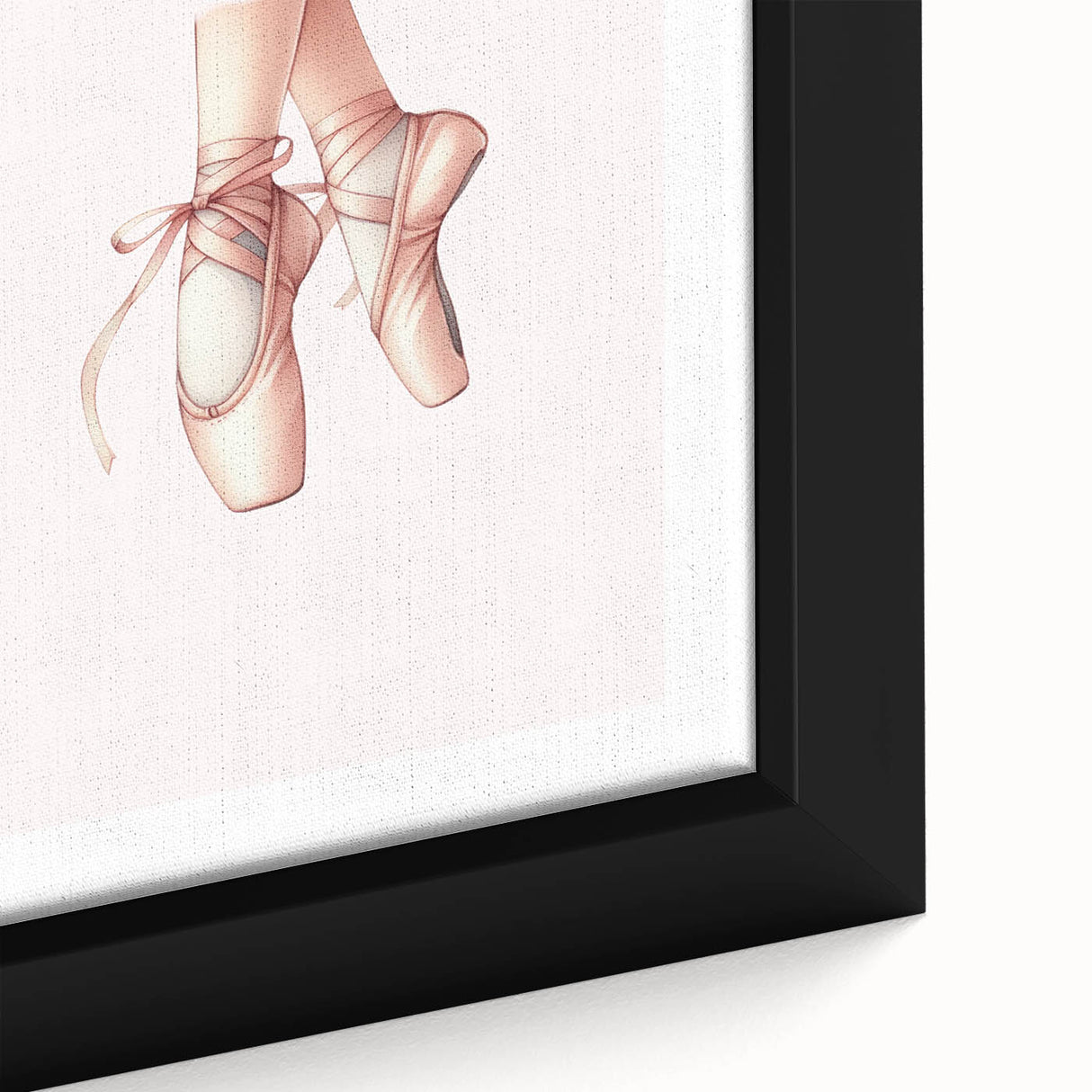 Ballet Pointe Shoes Kids Room Print - Girls Bedroom Wall Art