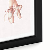 Ballet Pointe Shoes Kids Room Print - Girls Bedroom Wall Art