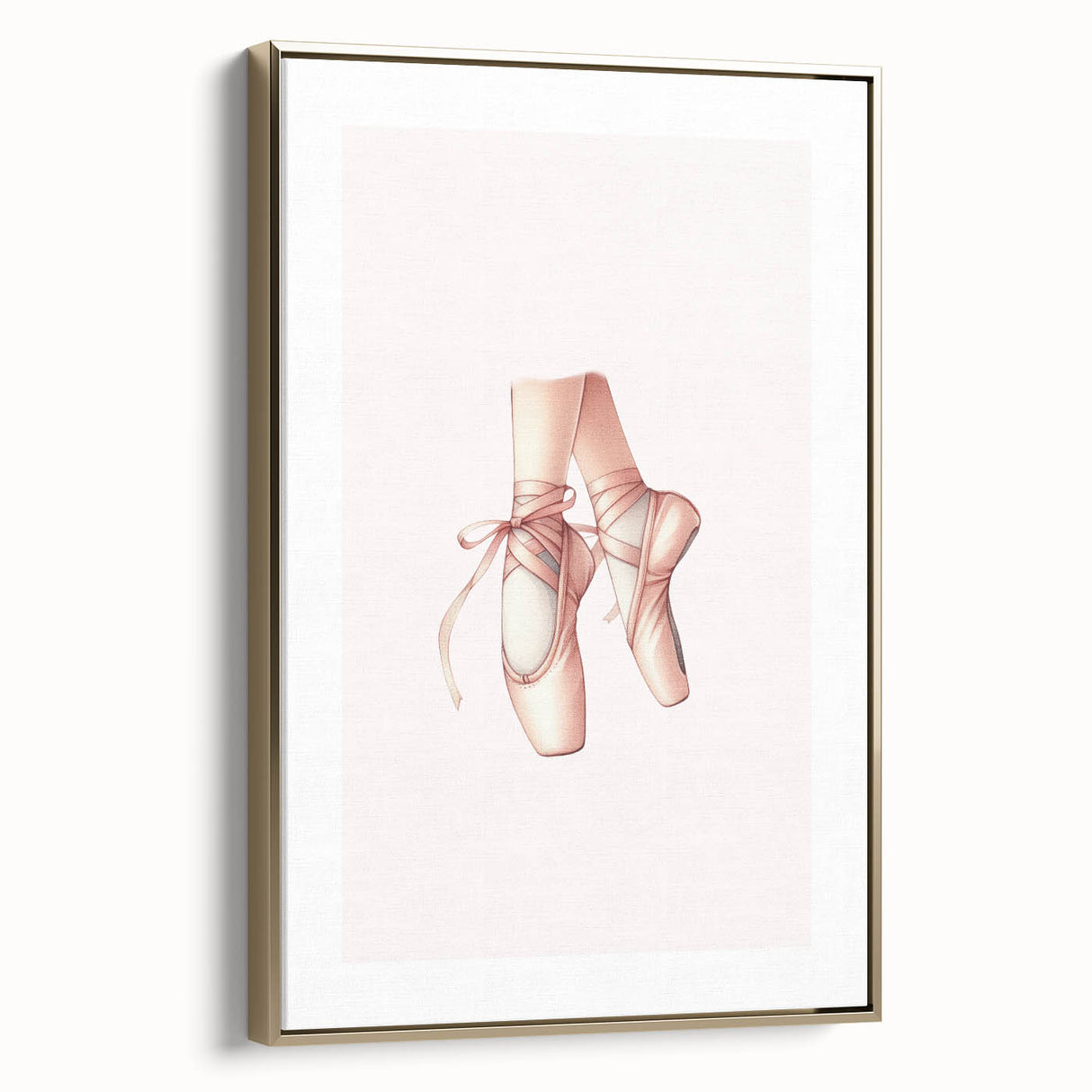 Ballet Pointe Shoes Kids Room Print - Girls Bedroom Wall Art