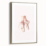 Ballet Pointe Shoes Kids Room Print - Girls Bedroom Wall Art