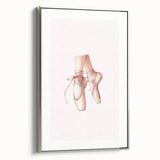 Ballet Pointe Shoes Kids Room Print - Girls Bedroom Wall Art