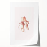 Ballet Pointe Shoes Kids Room Print - Girls Bedroom Wall Art