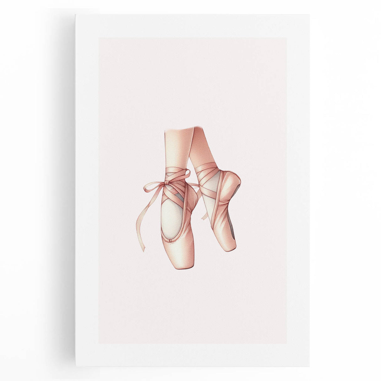 Ballet Pointe Shoes Kids Room Print - Girls Bedroom Wall Art
