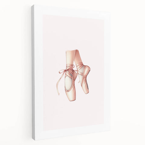 Ballet Pointe Shoes Kids Room Print - Girls Bedroom Wall Art
