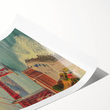 Vintage San Francisco Travel Poster - Golden Gate Bridge Art