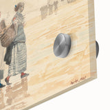 Four Fishwives on the Beach Realism Art Print - Winslow Homer Coastal Scene