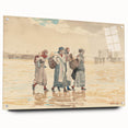 Four Fishwives on the Beach Realism Art Print - Winslow Homer Coastal Scene