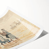 Four Fishwives on the Beach Realism Art Print - Winslow Homer Coastal Scene